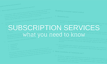 Subscription Services. What you need to know.